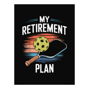 Mein Rentenplan Pickleball-Spieler Fotodruck