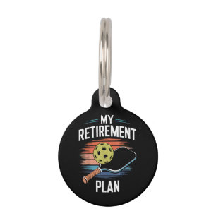 Mein Rentenplan Pickleball-Spieler Haustiermarke