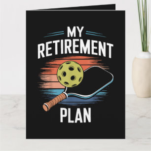 Mein Rentenplan Pickleball-Spieler Karte