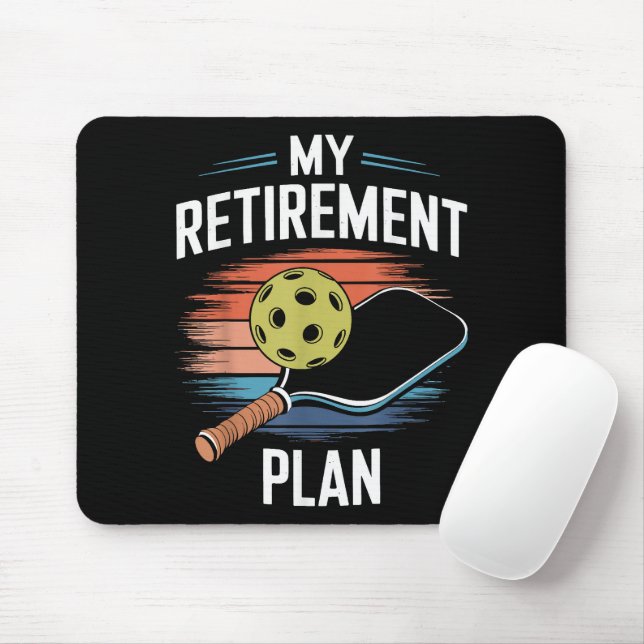 Mein Rentenplan Pickleball-Spieler Mousepad (Mit Mouse)