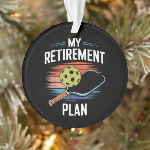 Mein Rentenplan Pickleball-Spieler Ornament