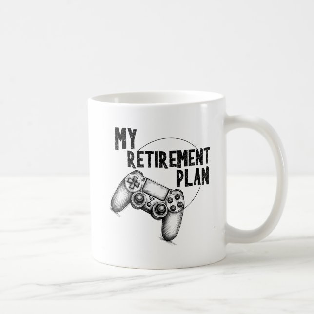 Mein Rentplan Gaming Tasse Trinkbehälter Kaffeetas (Rechts)