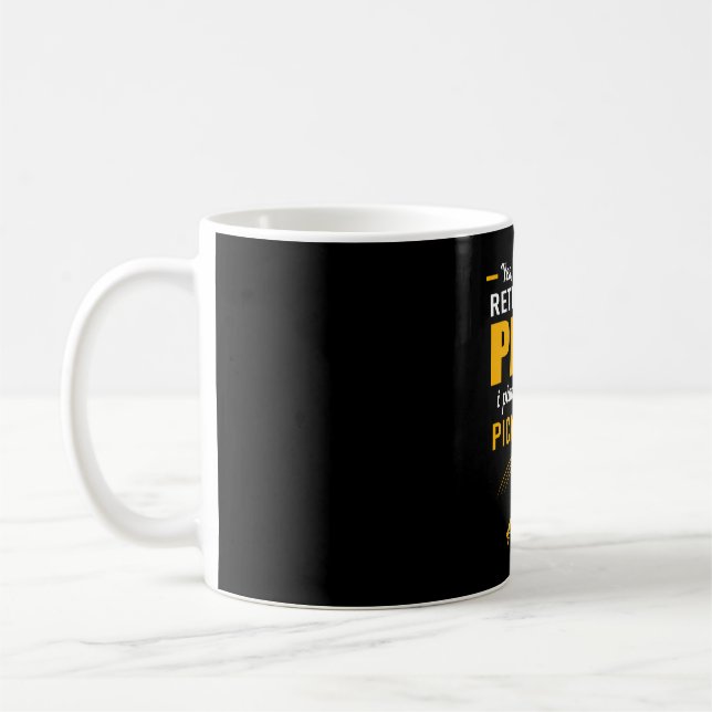 Mein Rentplan spielt Pickleball Kaffeetasse (Links)