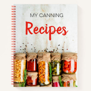 Mein Rezept für Canning Notizbuch