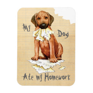 Mein Rhodesian Ridgeback Ate My Hausaufgaben Magne Magnet