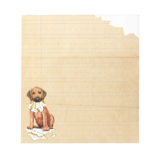 Mein Rhodesian Ridgeback Ate My Hausaufgaben Notep Notizblock (Vorderseite)
