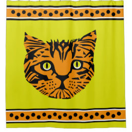 Mein riesiges Tiger Baby-Gesicht Duschvorhang