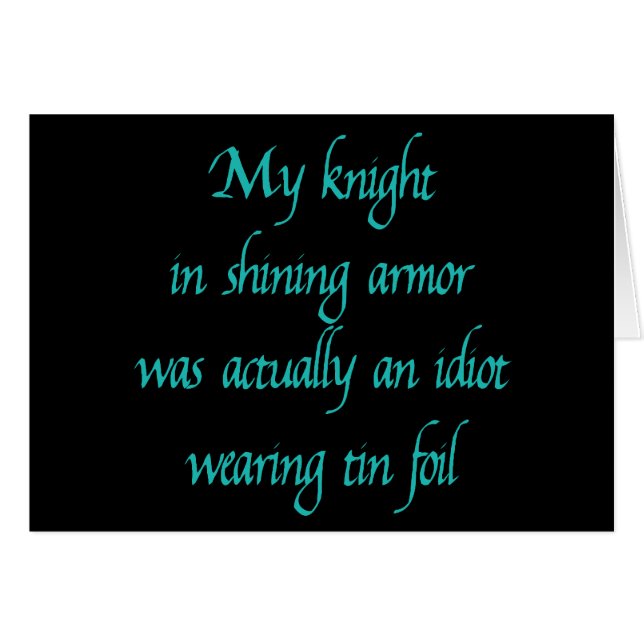 Mein Ritter in glänzender Rüstung (Vorderseite (Horizontal))