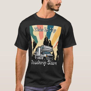 Mein Roadtrip Retro Rv Camping und Reisedesign T-Shirt