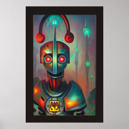 Mein Robot DJ von Wombott Poster