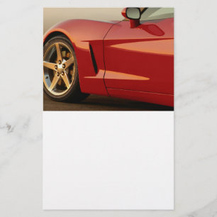 Mein rotes Korvette Briefpapier