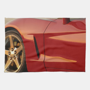 Mein rotes Korvette Geschirrtuch