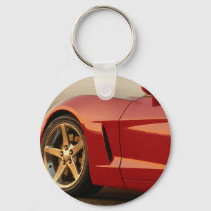 Mein rotes Korvette Schlüsselanhänger