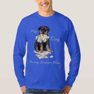 Mein Rottweiler hat meinen Lektionsplan aufgegriff T-Shirt