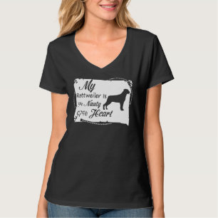 Mein Rottweiler ist 3 Nauty &Amp 97 Herz T-Shirt