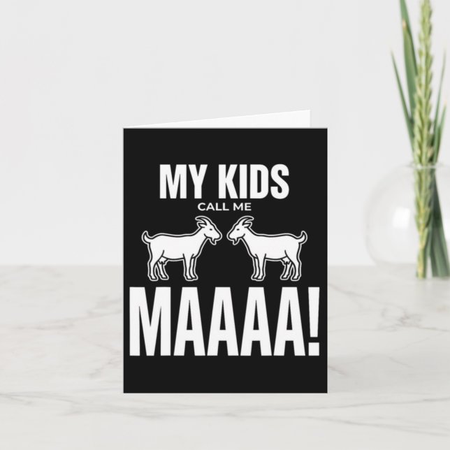 Mein Ruf Mich Maaaa Ziege Mama Muttertag Karte (Vorderseite)