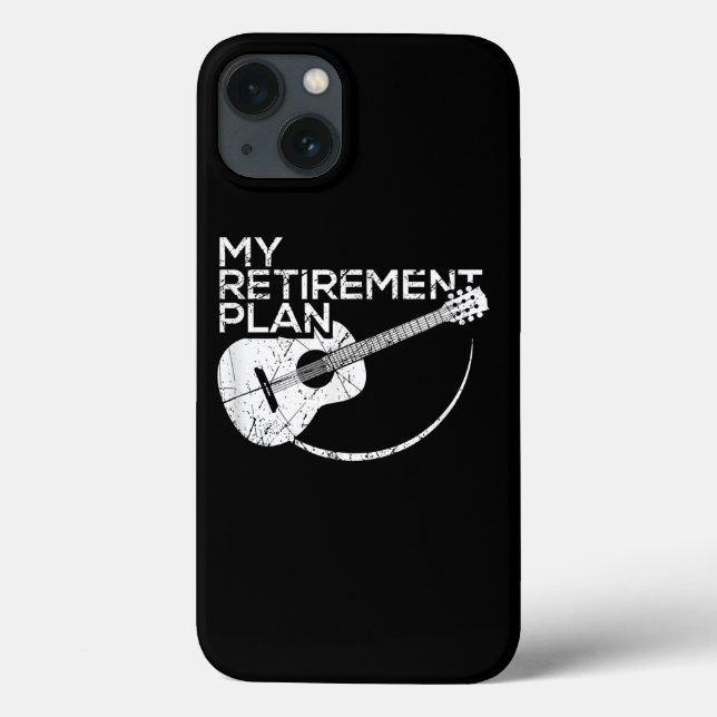 Mein Ruhestandsplan Gitarre Funny Musicians Case-Mate iPhone Hülle (Rückseite)