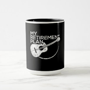 Mein Ruhestandsplan Gitarre Funny Musicians Tasse