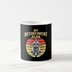 Mein Ruhestandsplan Motorrad Kaffeetasse