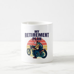 Mein Ruhestandsplan Motorrad Kaffeetasse