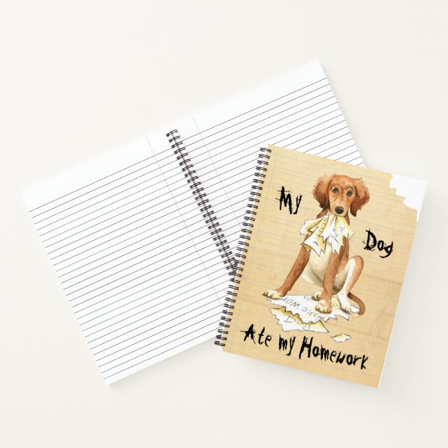 Mein Saluki Ate meine Hausaufgaben Notizbuch (Innenseite)