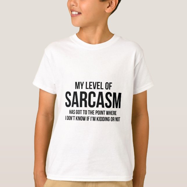 Mein Sarasmus-Level T-Shirt (Vorderseite)