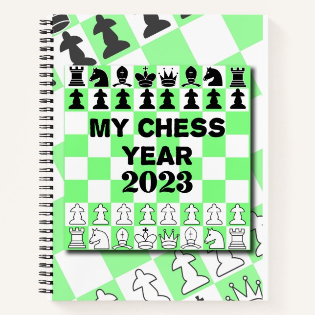 Mein Schachjahr 2023, Notebook Notizbuch (Vorderseite)