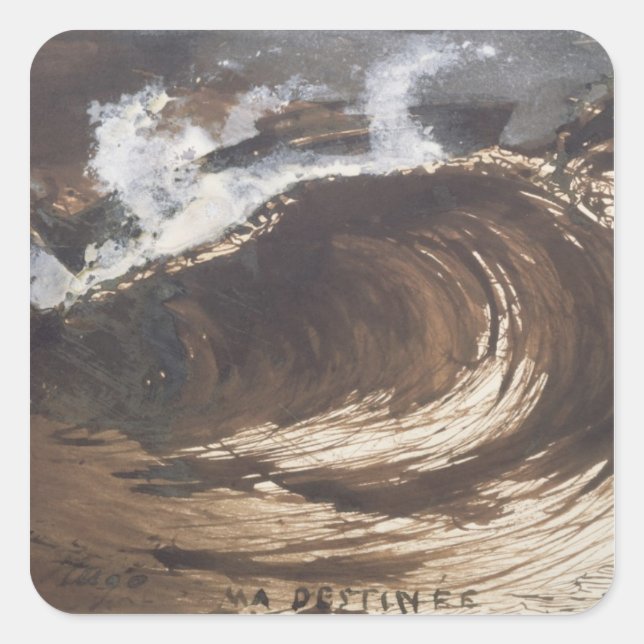 Mein Schicksal, 1857 Quadratischer Aufkleber (Vorderseite)