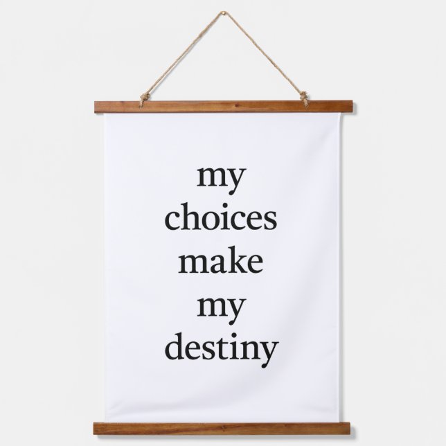 Mein Schicksalsschlag aus Holz und Wandteppichen Wandteppich Mit Holzrahmen (Vorderseite)