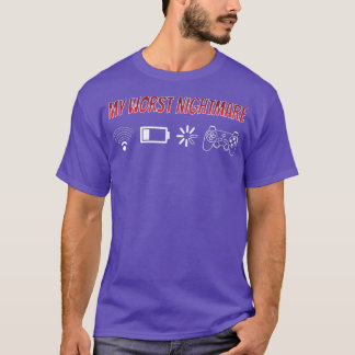 Mein schlimmster Albtraum Videospiel Nerd Geek Con T-Shirt
