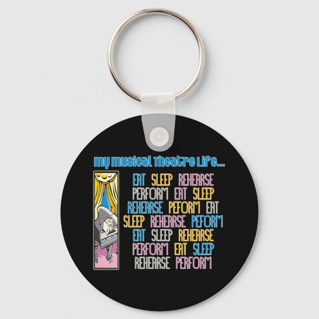 Mein Schlüsselanhänger zum Musikaltheater (Vorderseite)