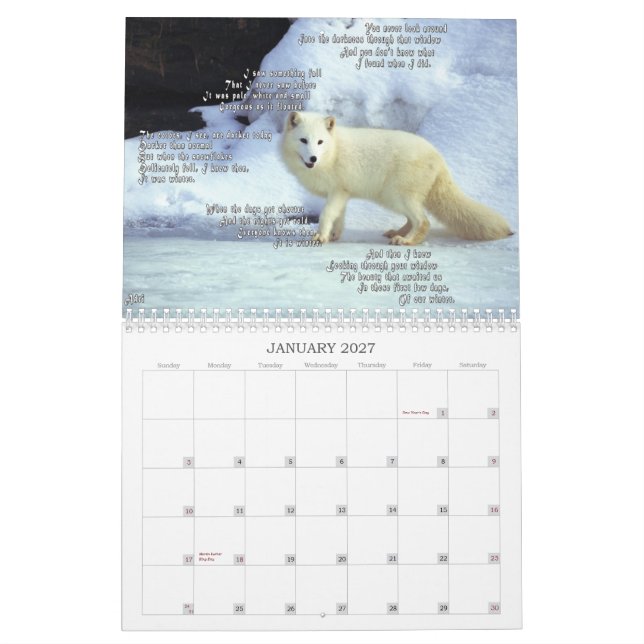 Mein schreiben Sie ihm 2008 Saisonversion des Kalender (Jan 2027)