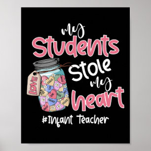 Mein Schüler hat mein Herz gestohlen Valentinstag Poster