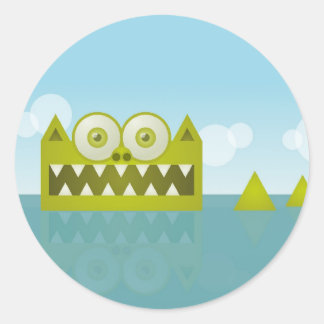 Mein Schwanz ist lang Runder Aufkleber