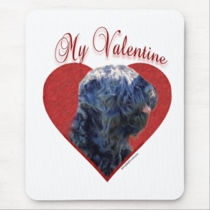 Mein schwarzer russischer Terrier Valentine Mousepad