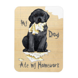 Mein schwarzes Labor hat meine Hausaufgaben aufgeg Magnet