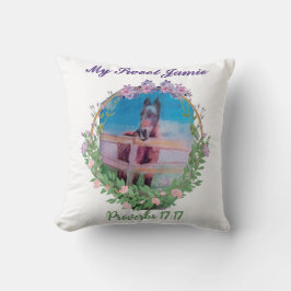 Mein Schweiß Jamie, Schrift Kissen