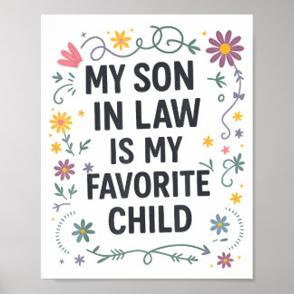 Mein Schwiegersohn ist mein Lieblingskind Lustige  Poster