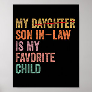 Mein Schwiegersohn ist mein Lieblingskind Lustiger Poster