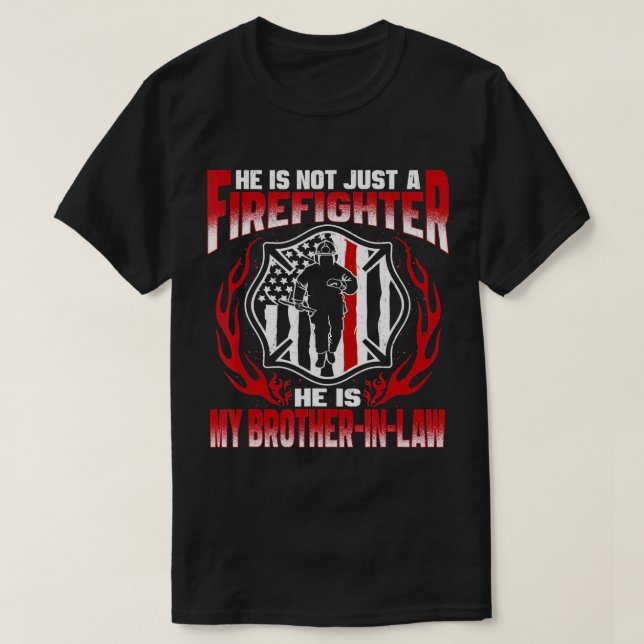 Mein Schwiegervater ist ein Feuerwehrkampfsoldat,  T-Shirt (Design vorne)