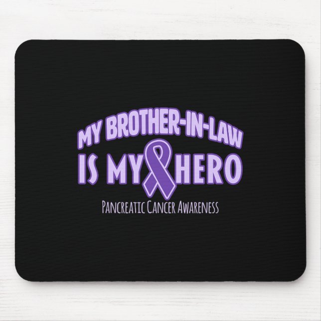 Mein Schwiegervater ist meine Helden-Pankreaskrebs Mousepad (Vorne)