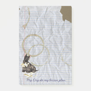 Mein Scottie aß meinen Unterrichtsplan Post-it Klebezettel