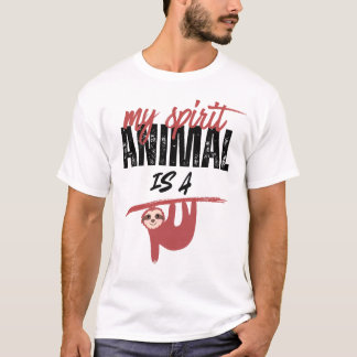 Mein Seelentier ist ein Faultier _ lustige Sprüche T-Shirt