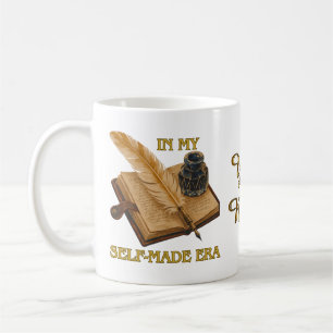 Mein Selbstgemachtes Zeitalter Vintage-Tagebuch un Kaffeetasse
