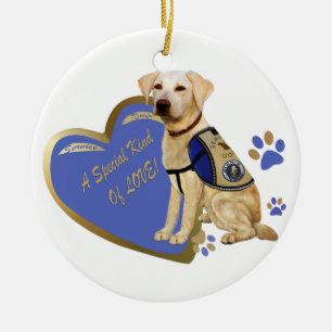 Mein Service-Hund eine spezielle Art Keramikornament