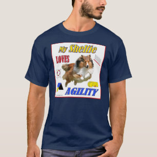 Mein Sheltie Liebe-Agilityentwurf Sable T-Shirt