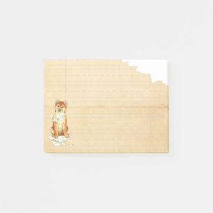Mein Shiba Inu aß meine Hausaufgaben Post-it Klebezettel