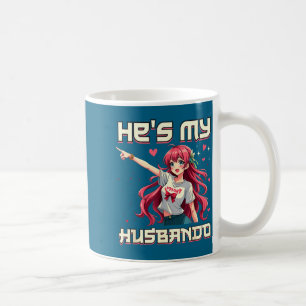 Mein Shirt Er ist Husbando Sie ist Waifu Anime Kaffeetasse