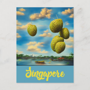 Mein Singapur - Art Postcard Postkarte