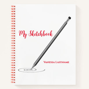 Mein Sketchbook mit Name Personalisierung Notizbuch